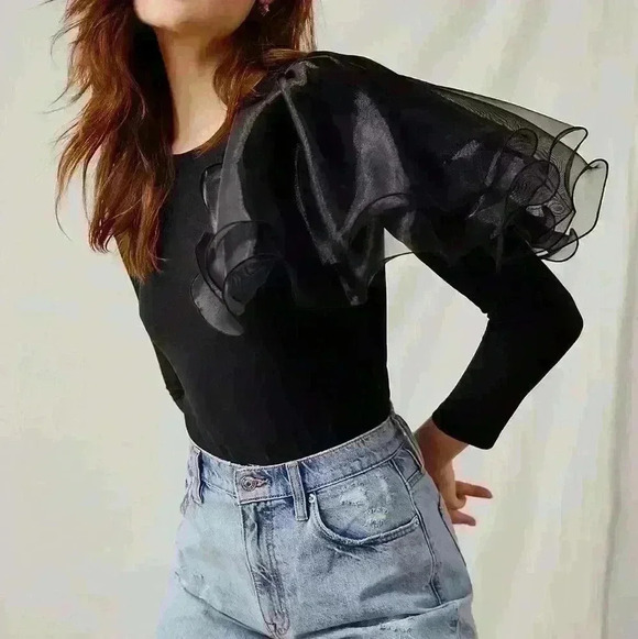 Free people black bodysuit Size S - Picture 2 of 16